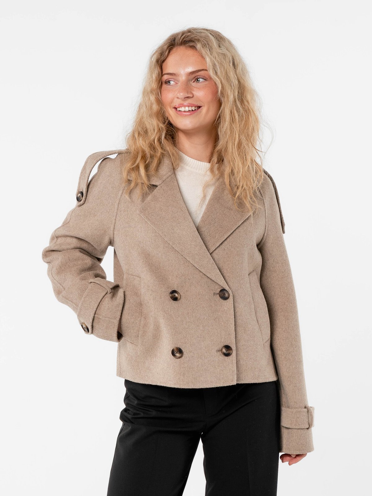 Løøv Oak Coat Beige