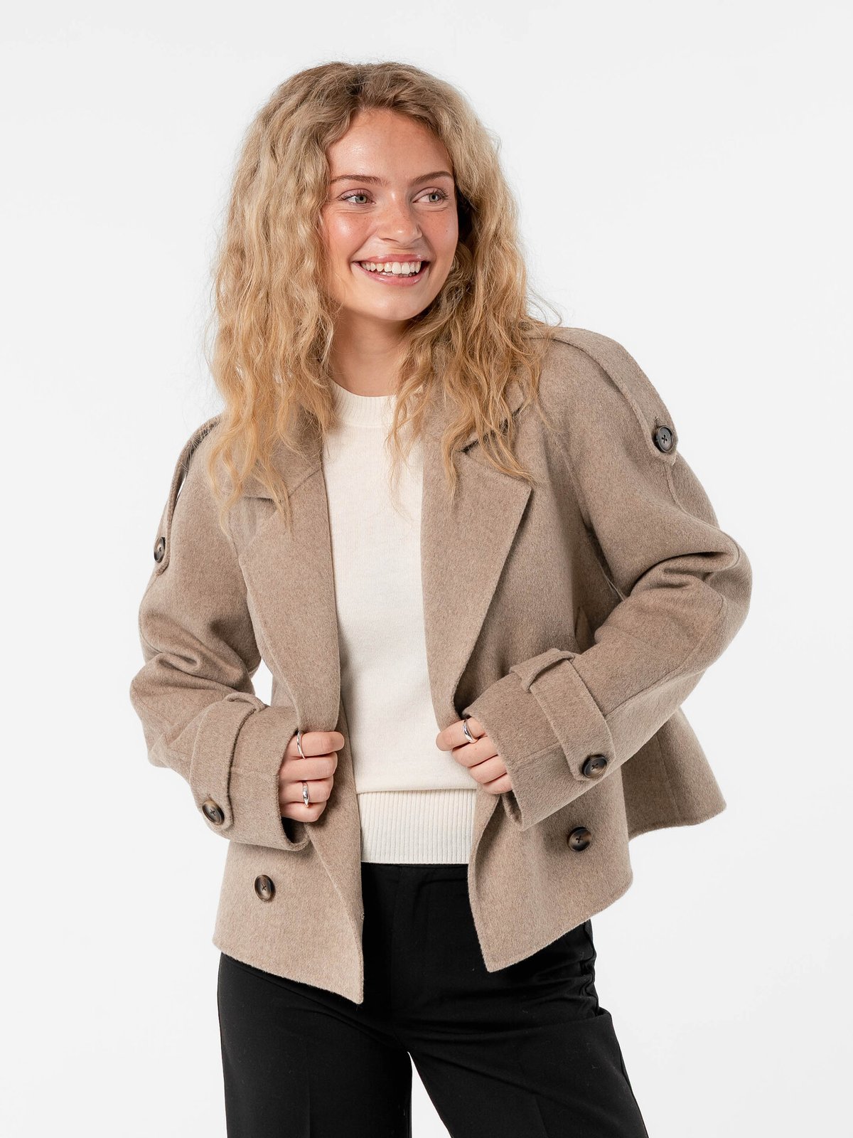 Løøv Oak Coat Beige