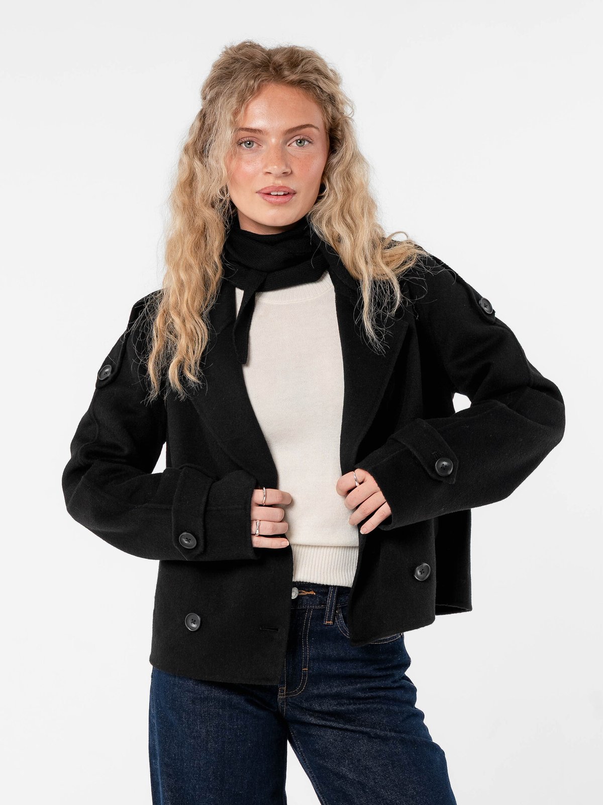 Løøv Oak Coat Black