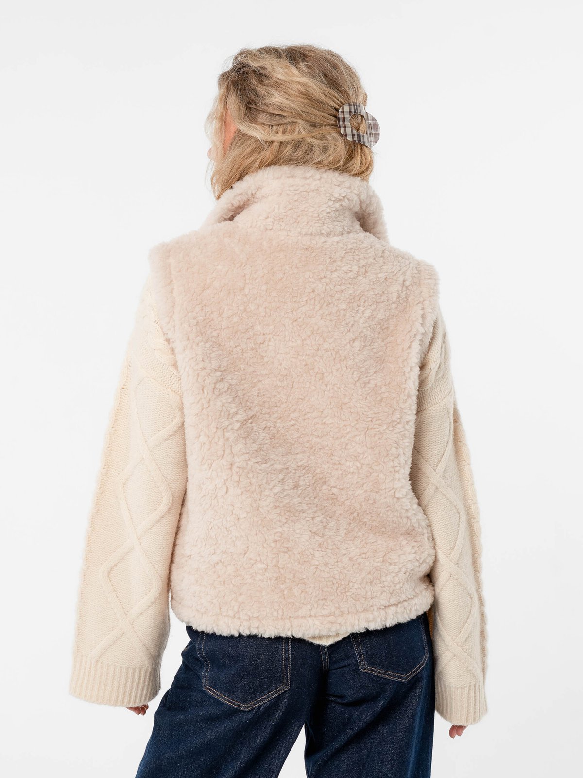 Løøv Erica Shearling Vest Camel