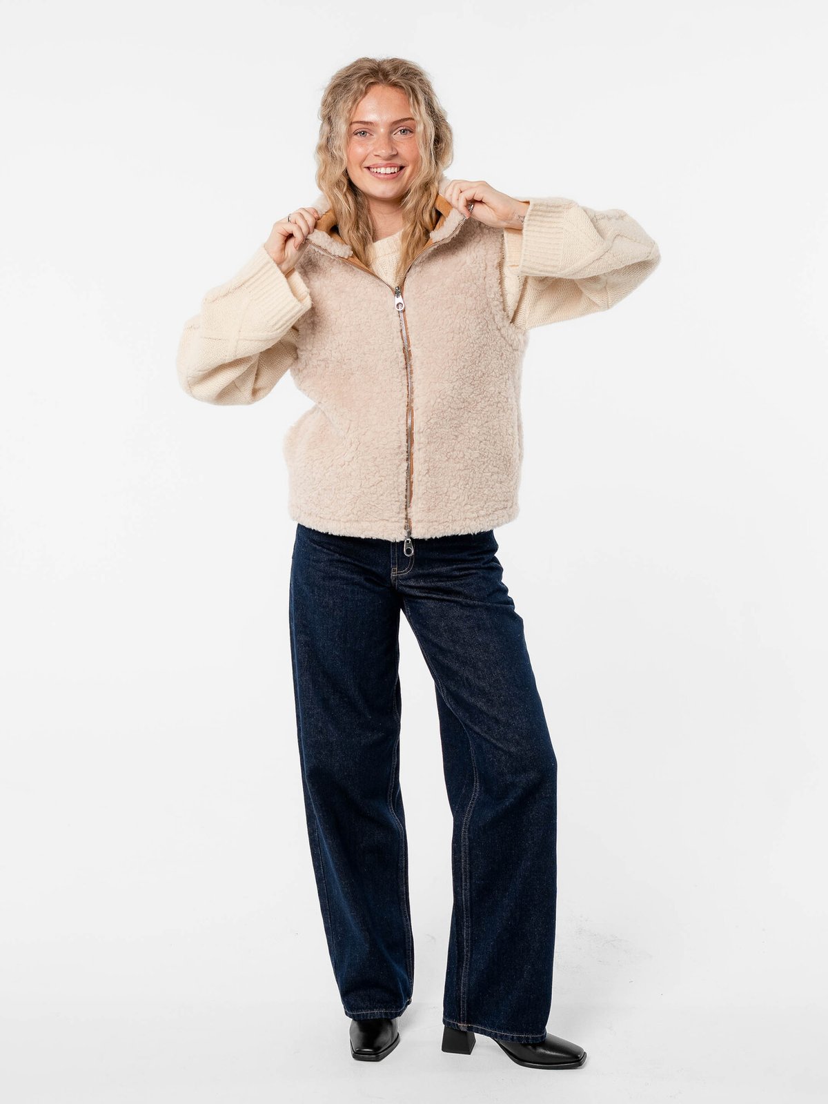 Løøv Erica Shearling Vest Camel
