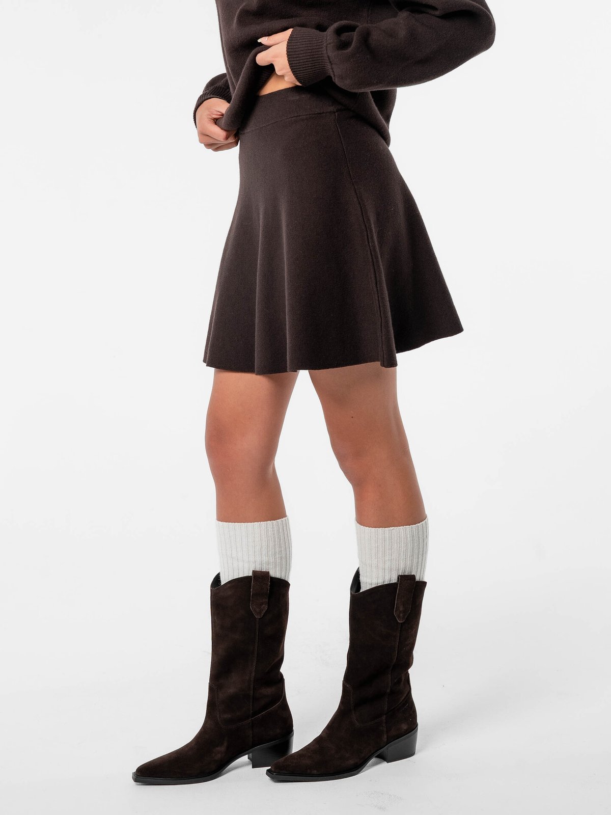 Løøv Ivy Skirt Dark Brown