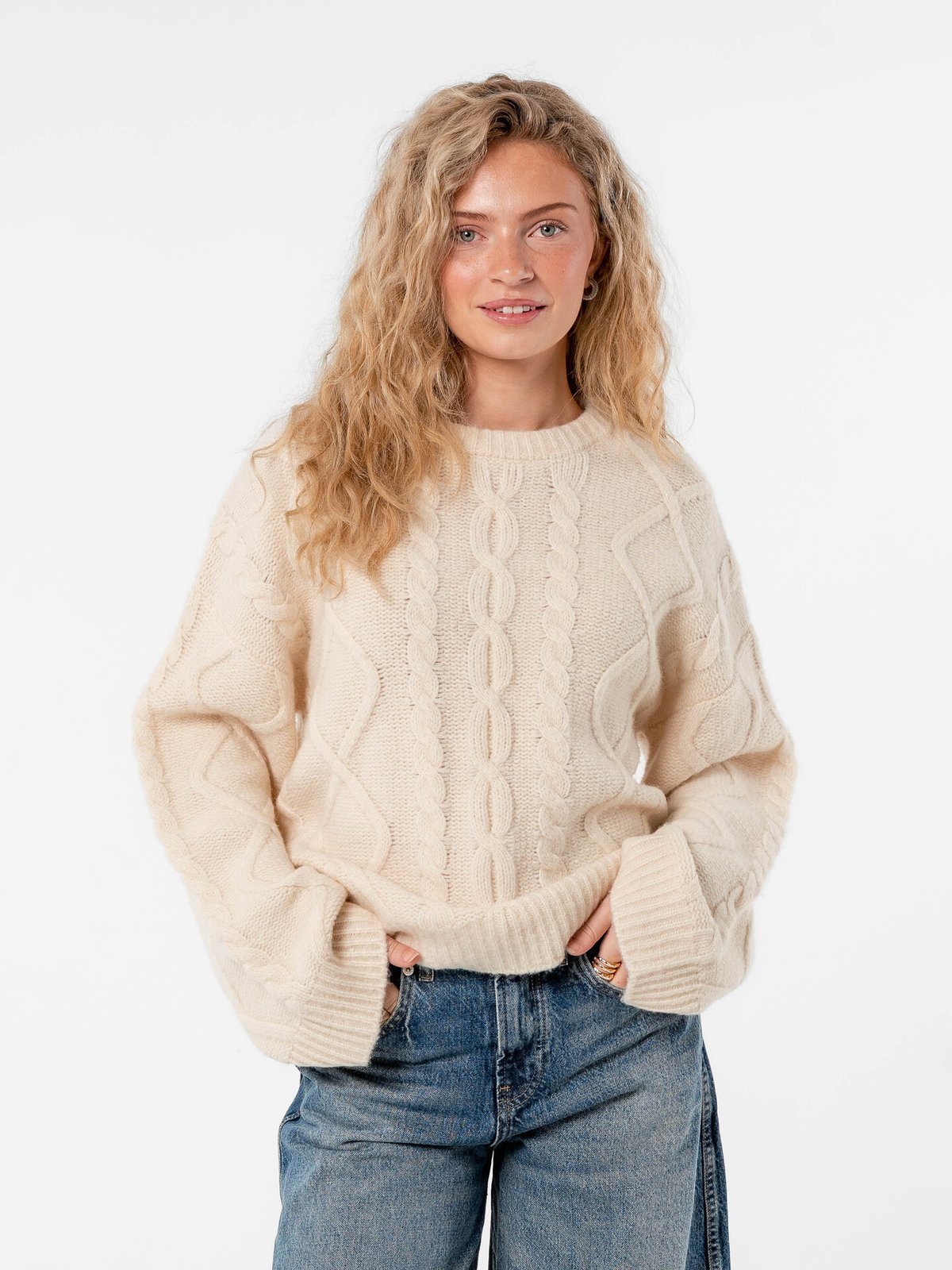 Løøv Magnolia Cable Sweater Cotton