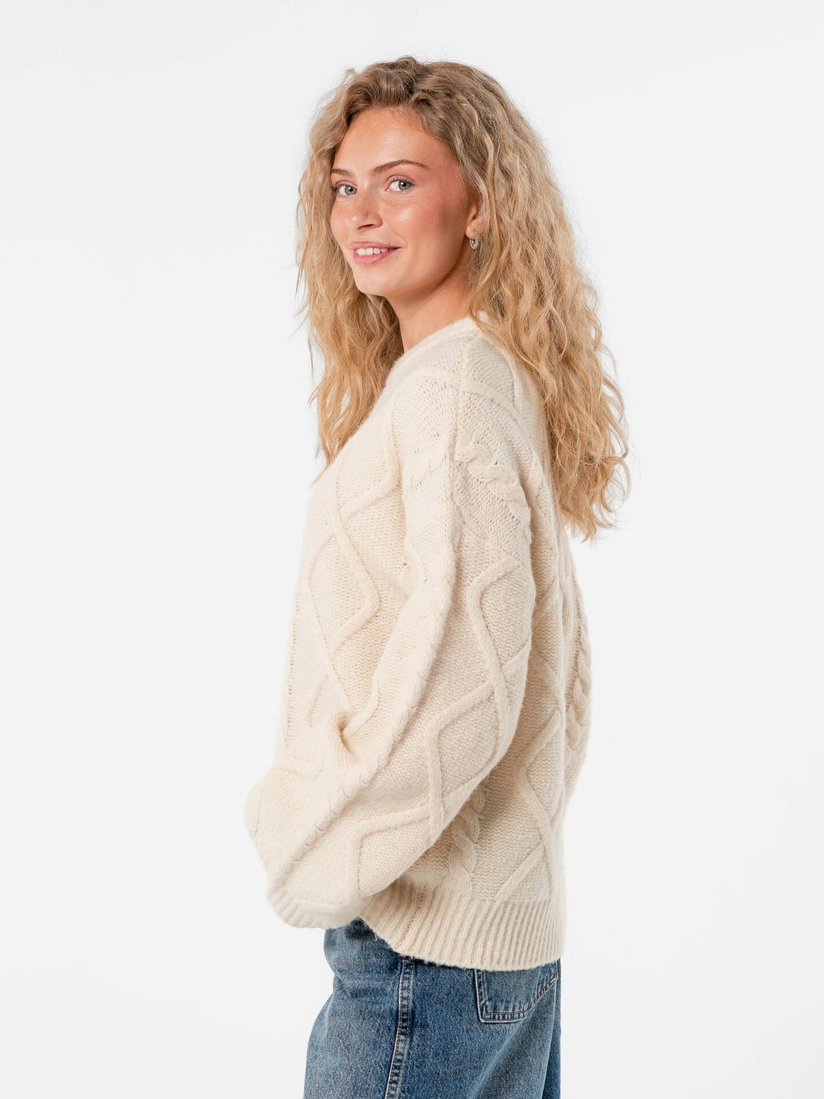 Løøv Magnolia Cable Sweater Cotton