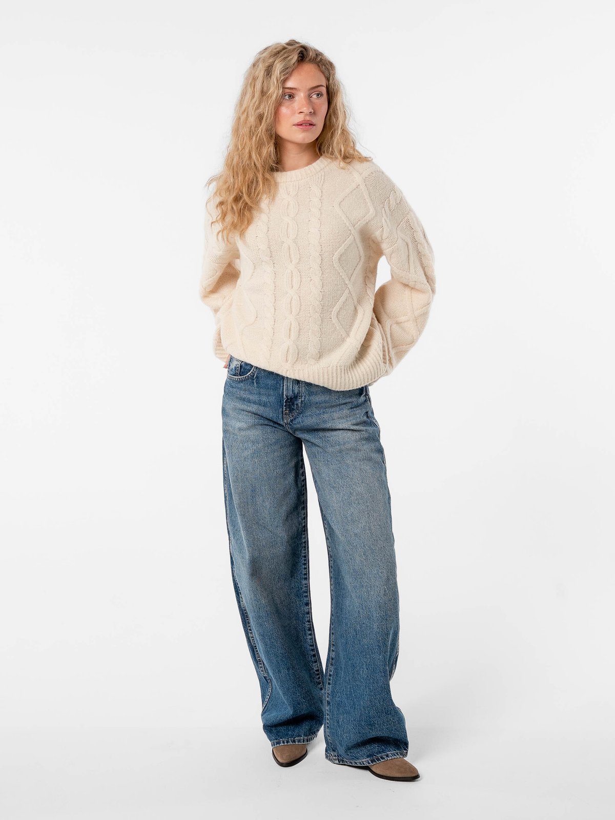Løøv Magnolia Cable Sweater Cotton