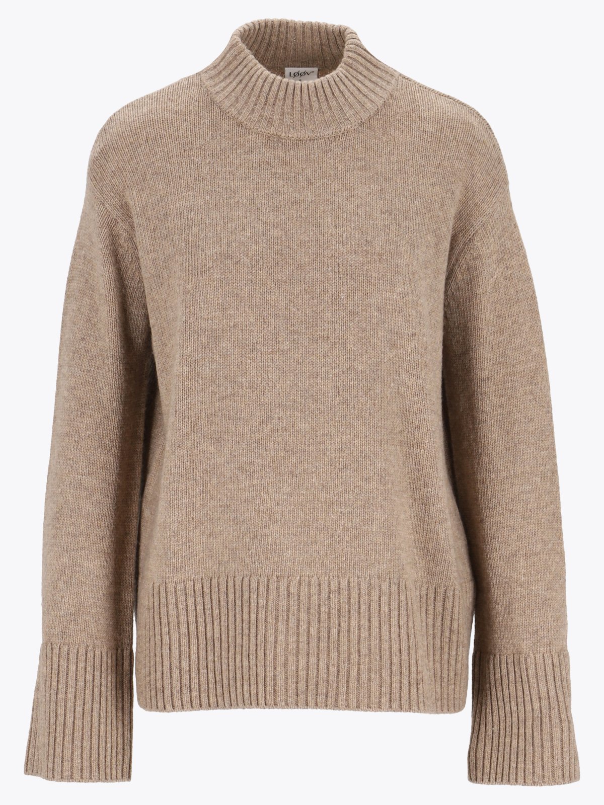 Løøv Maple Oversized Knit Sweater Beige