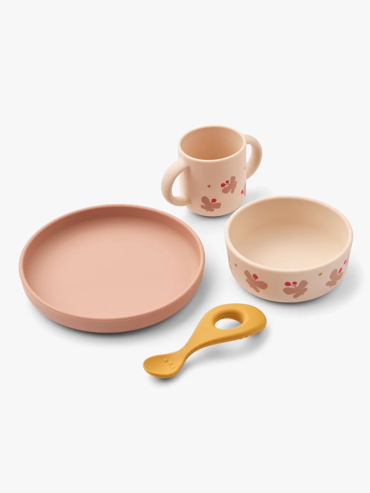 Liewood Vivi Printed Tableware Set Butterfly / Apple blossom