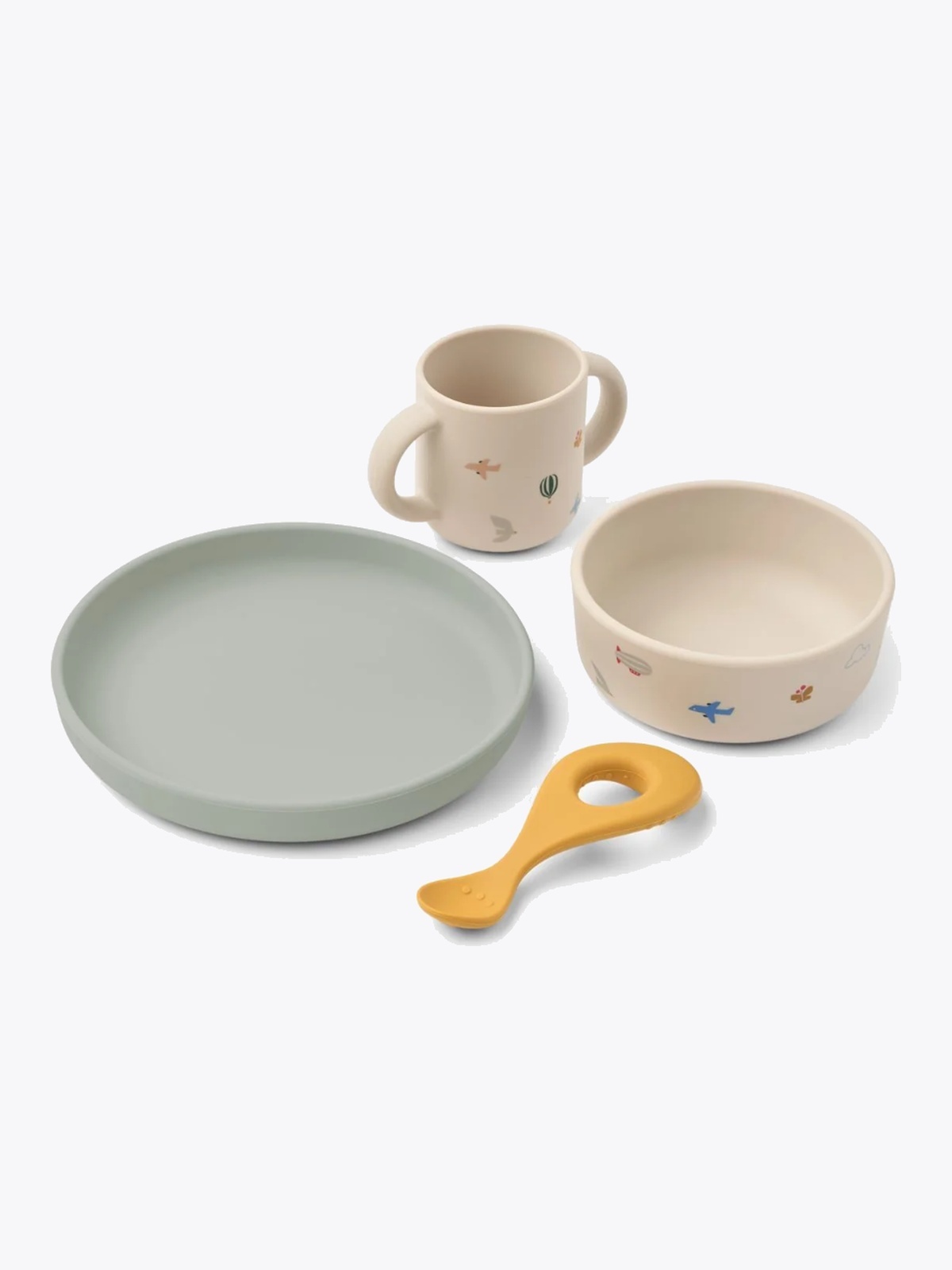 Liewood Vivi Printed Tableware Set Flying / Sandy