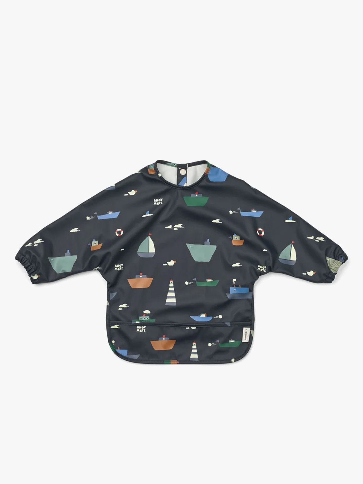 Liewood Merle Printed Cape Bib Sailing / Classic navy