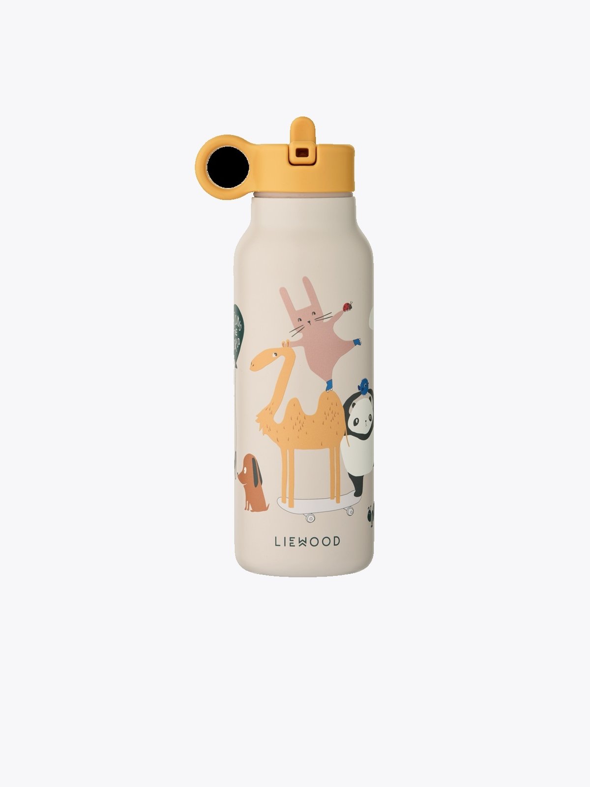 Liewood Falk Water Bottle 350 ml Around The World / Sandy