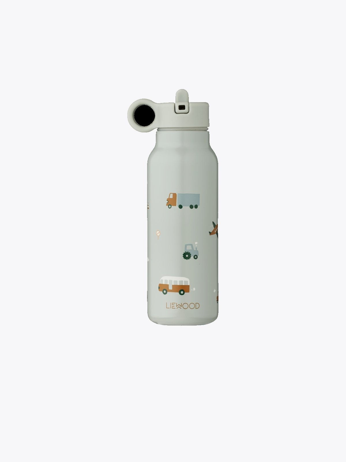 Liewood Falk Water Bottle 350 ml Vehicles / Dove Blue Mix