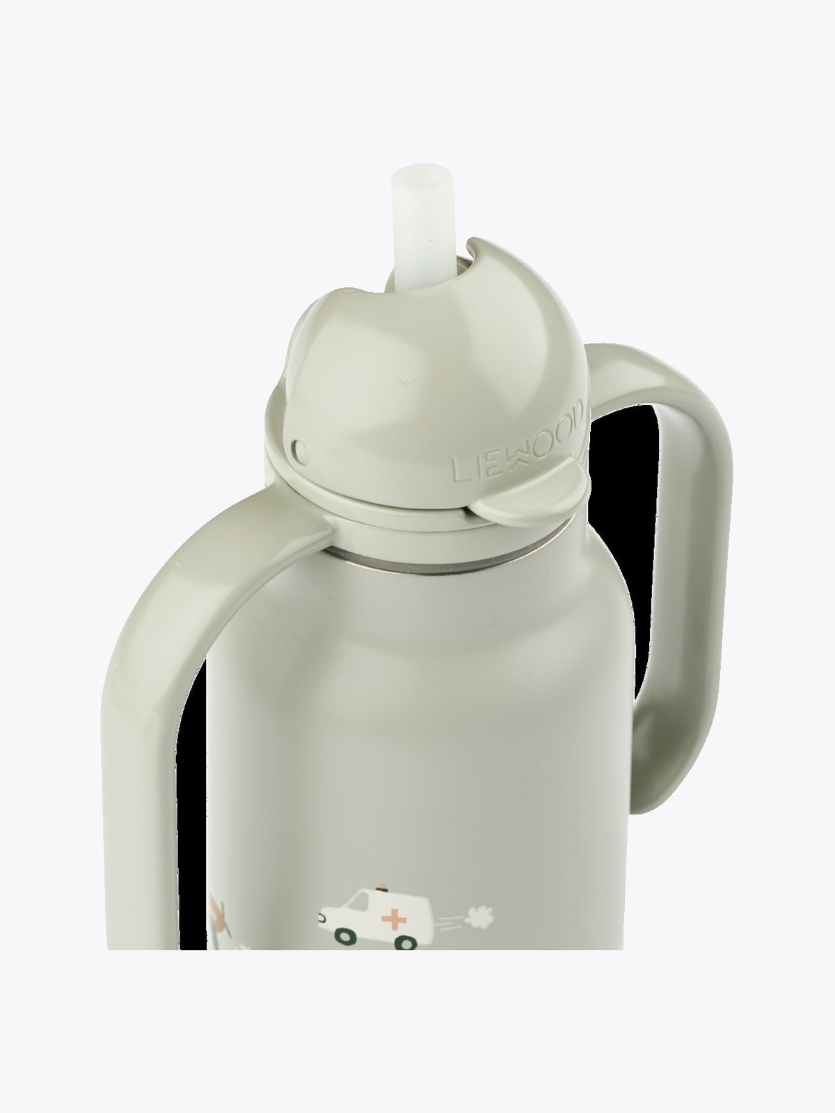 Liewood Kimmie Water Bottle 250 ml Vehicles / Dove Blue