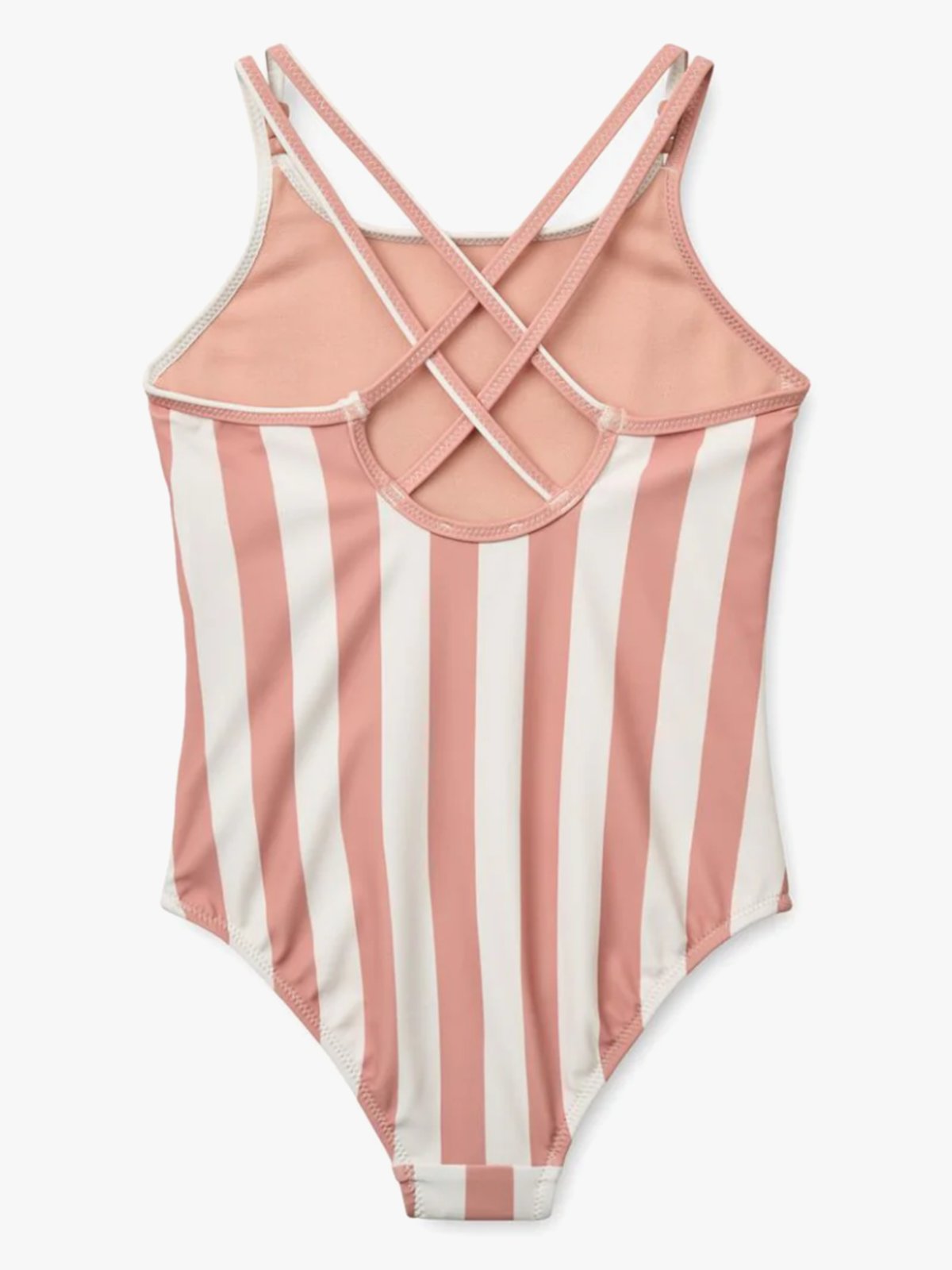 Liewood Suna Stripe Swimsuit Coral Blush / Creme De La Creme Stripe