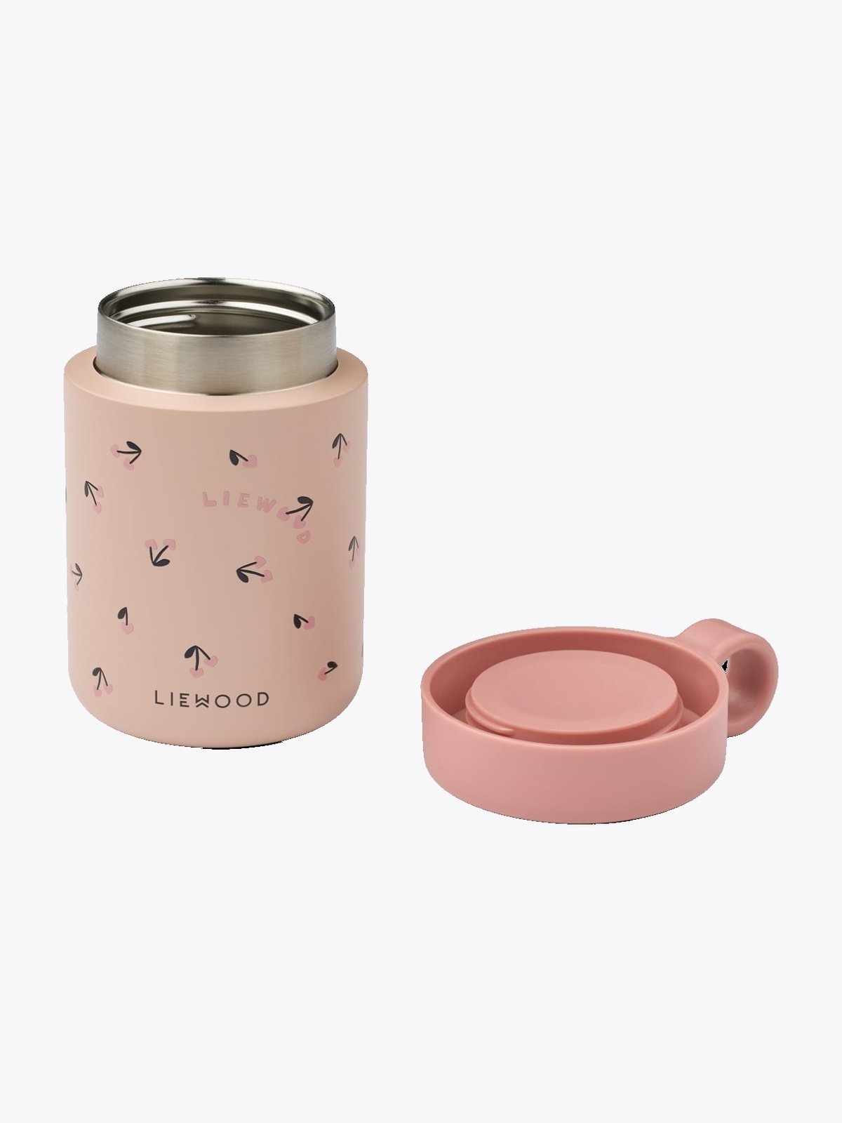Liewood Kiani Printed Food Jar Mini Cherry heart / Rosey
