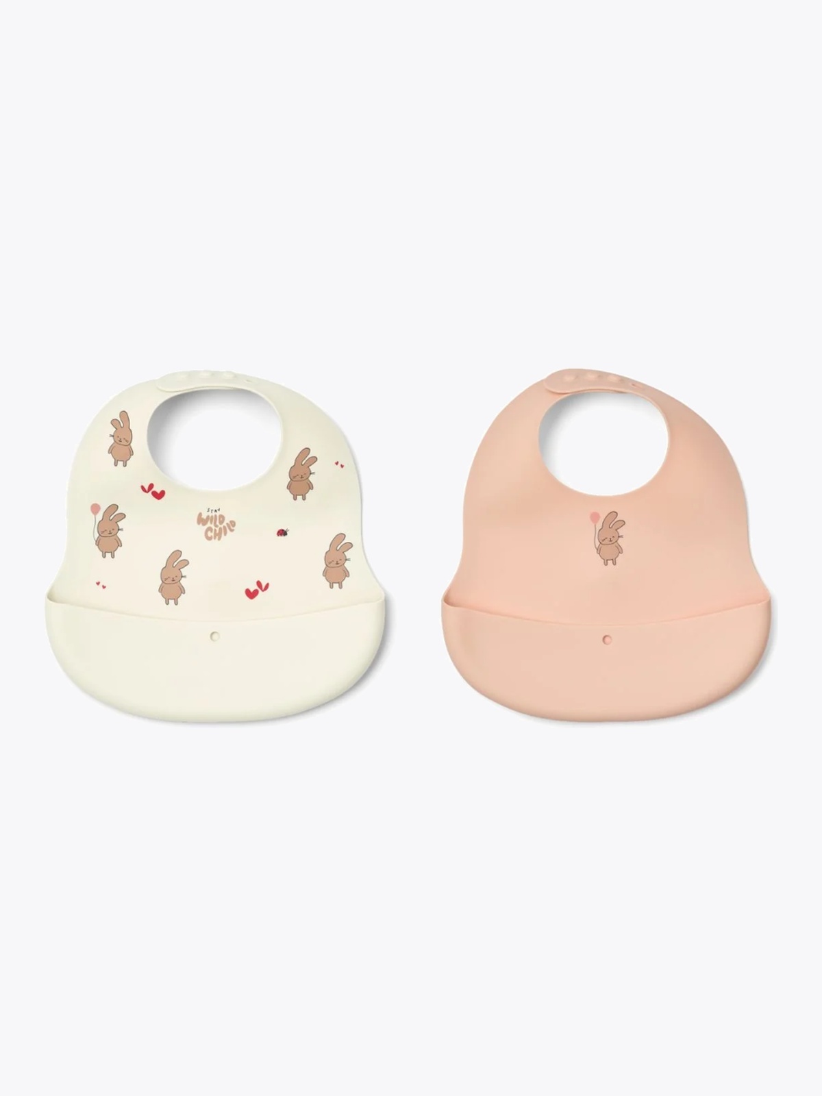 Liewood Ember Printed Bib 2-pack Wild Child / Rosey