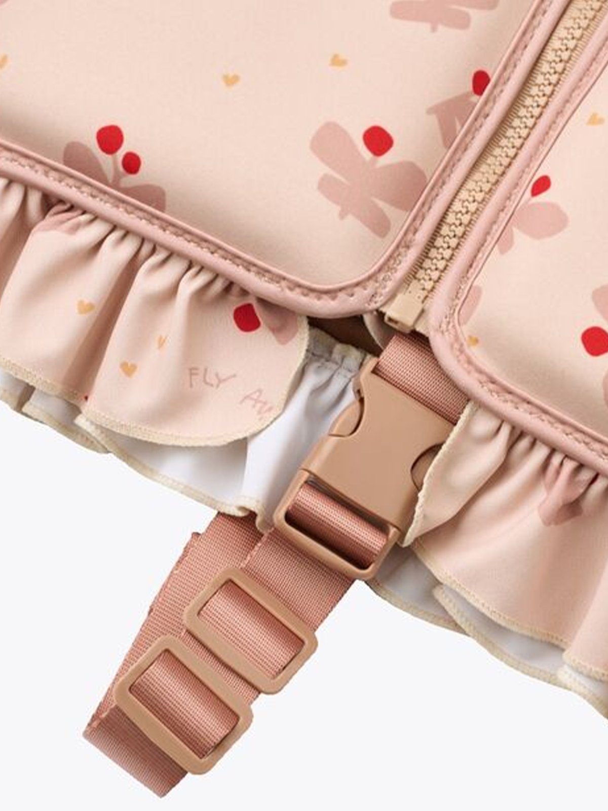 Liewood Dove Swim Vest w Frill Butterfly / Apple Blossom