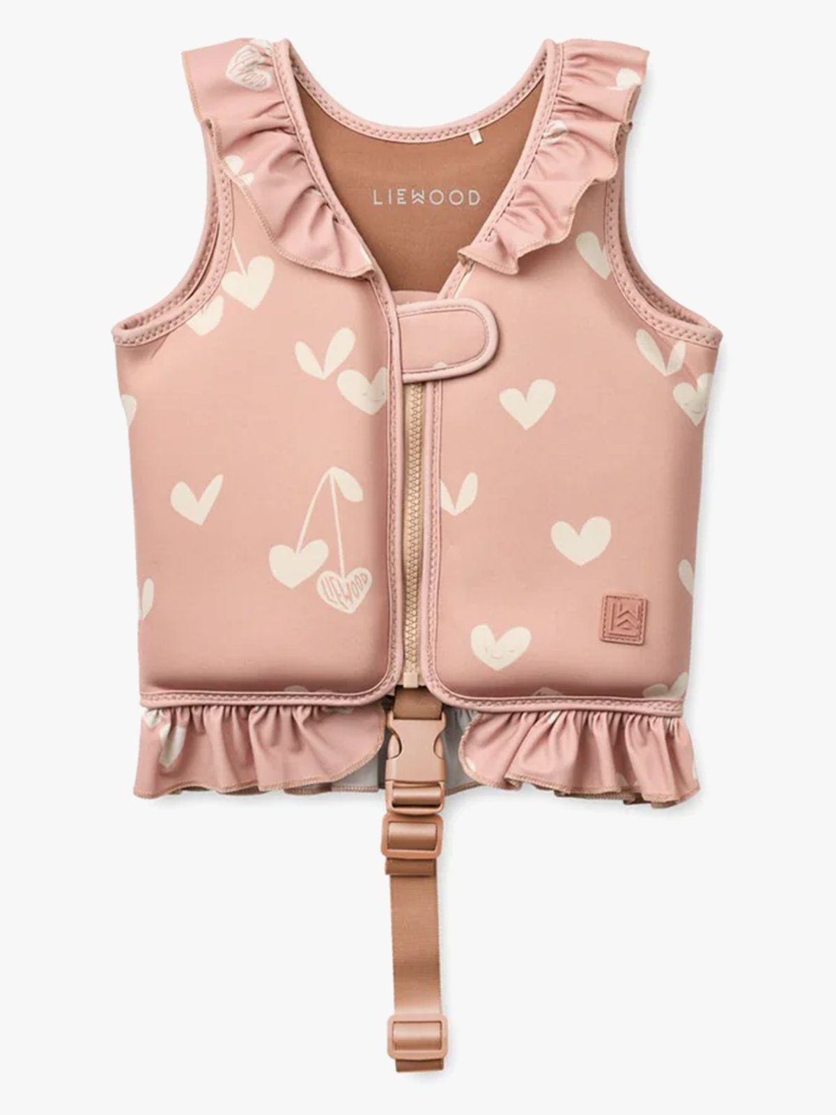 Liewood Dove Swim Vest w Frill Sweethearts / Pale tuscany