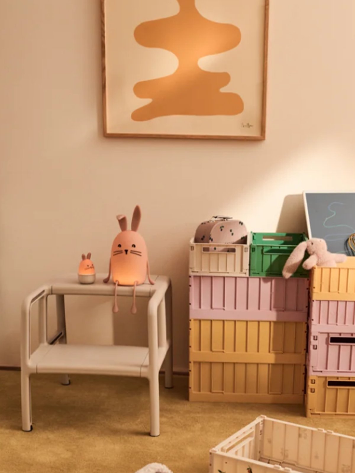 Liewood Evex Rabbit Night Light Pale Tuscany