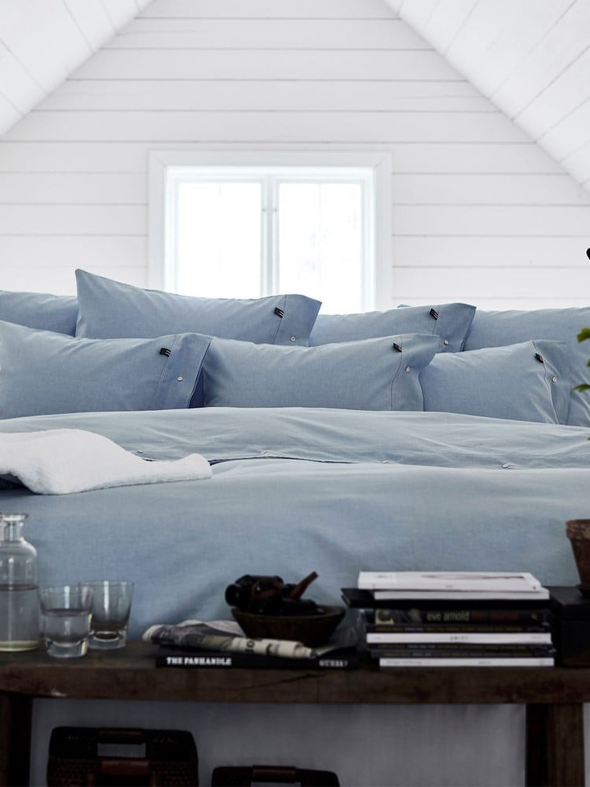 Lexington Pin Point Blue Duvet 200x220 Blå