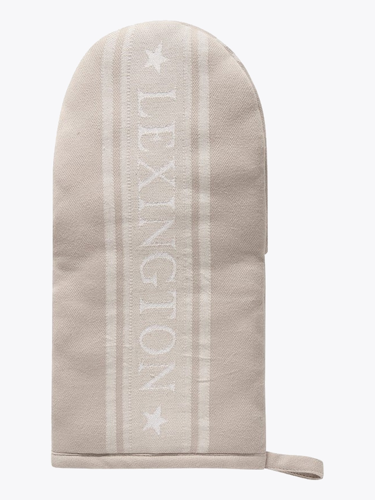 Lexington Icons Organic Cotton Jacquard Star Mitten Beige / Hvit