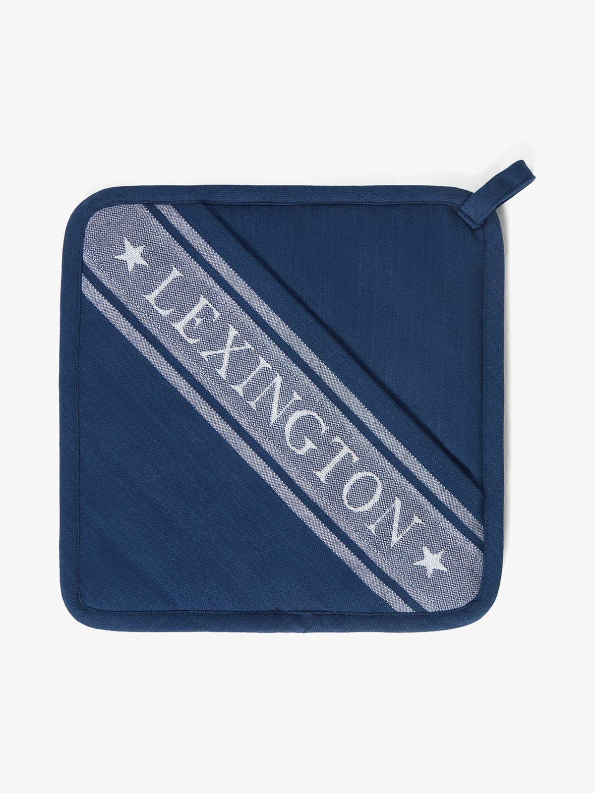 Lexington Icons Organic Cotton Jacquard Star Pot Holder Blå