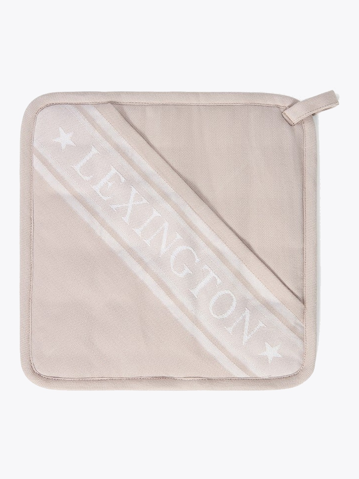Lexington Icons Organic Cotton Jacquard Star Pot Holder Beige / Hvit