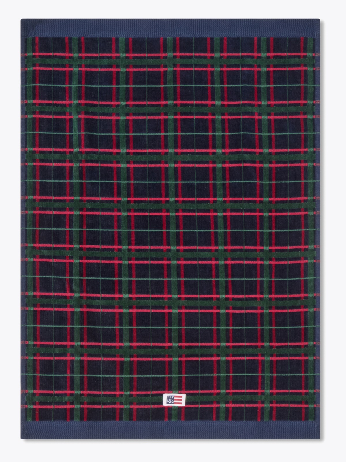 Lexington Navy/Green Checked Towel 50x70 Set of 2 Flerfarget