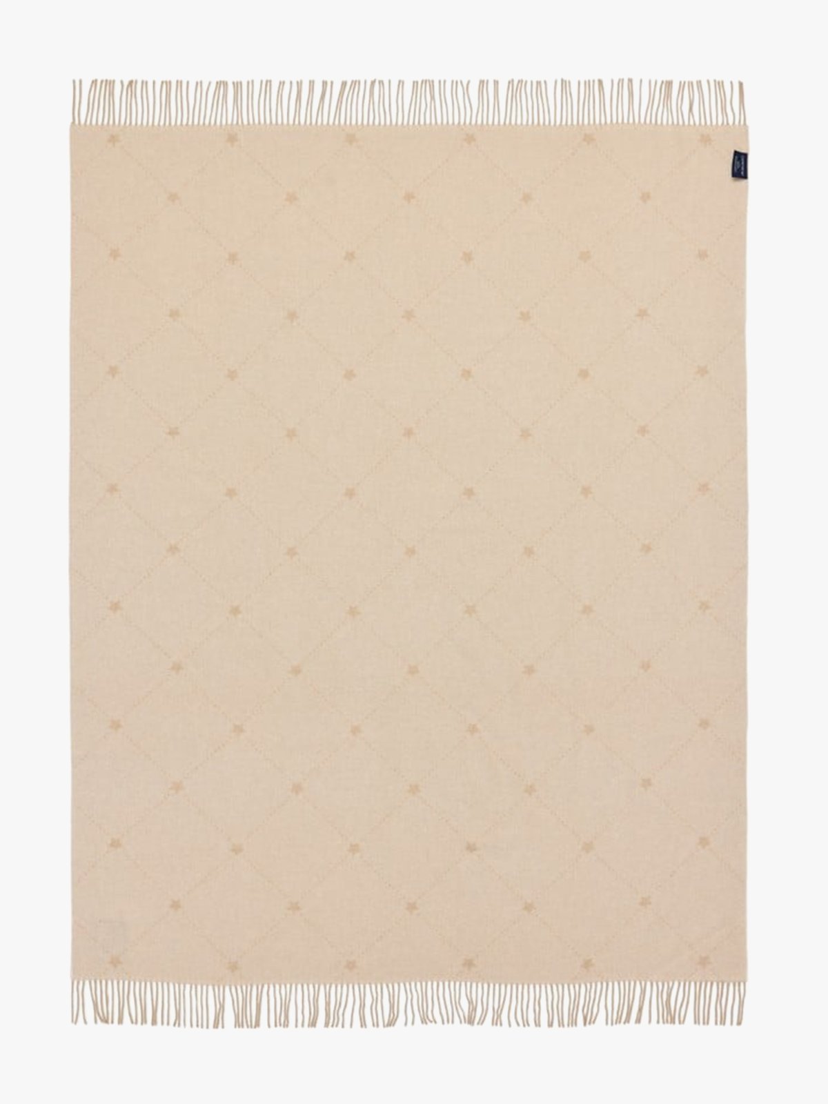 Lexington Signature Star Recycled Wool Throw 130x170 Beige