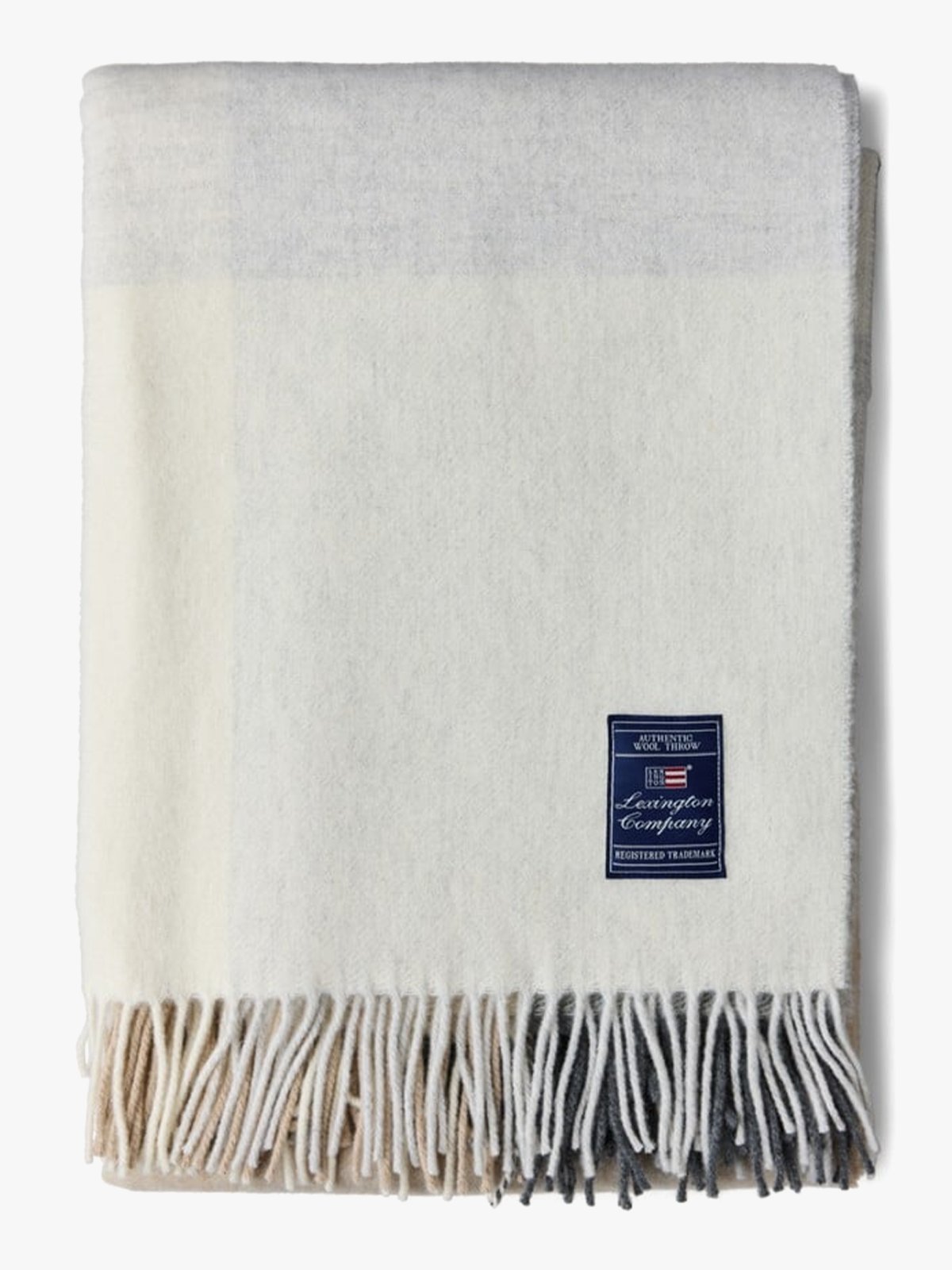 Lexington Checked Recycled Wool Throw 130x170 Flerfarget