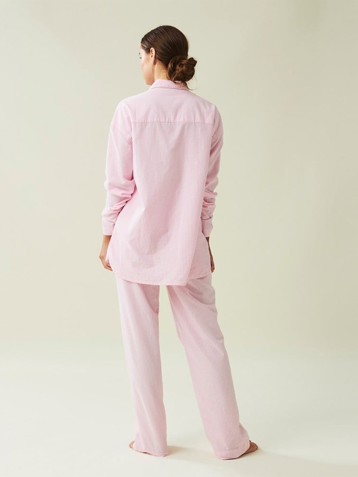 Lexington ICONS Jennifer Organic Cotton Light Oxford Pajama Pink
