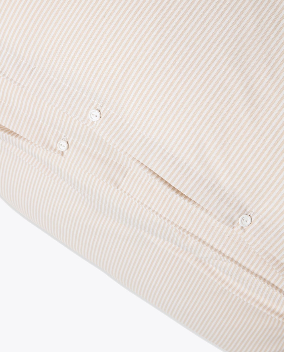 Lexington Beige/White Striped Cotton Sateen Bed Set 140x200/50x70 Beige, 140x220