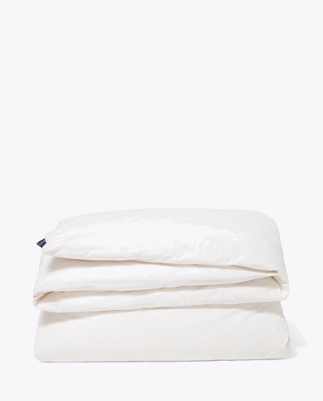 Lexington White Cotton Percale Scallop Wing Bed Set 140x200/50x70 White, 140x220