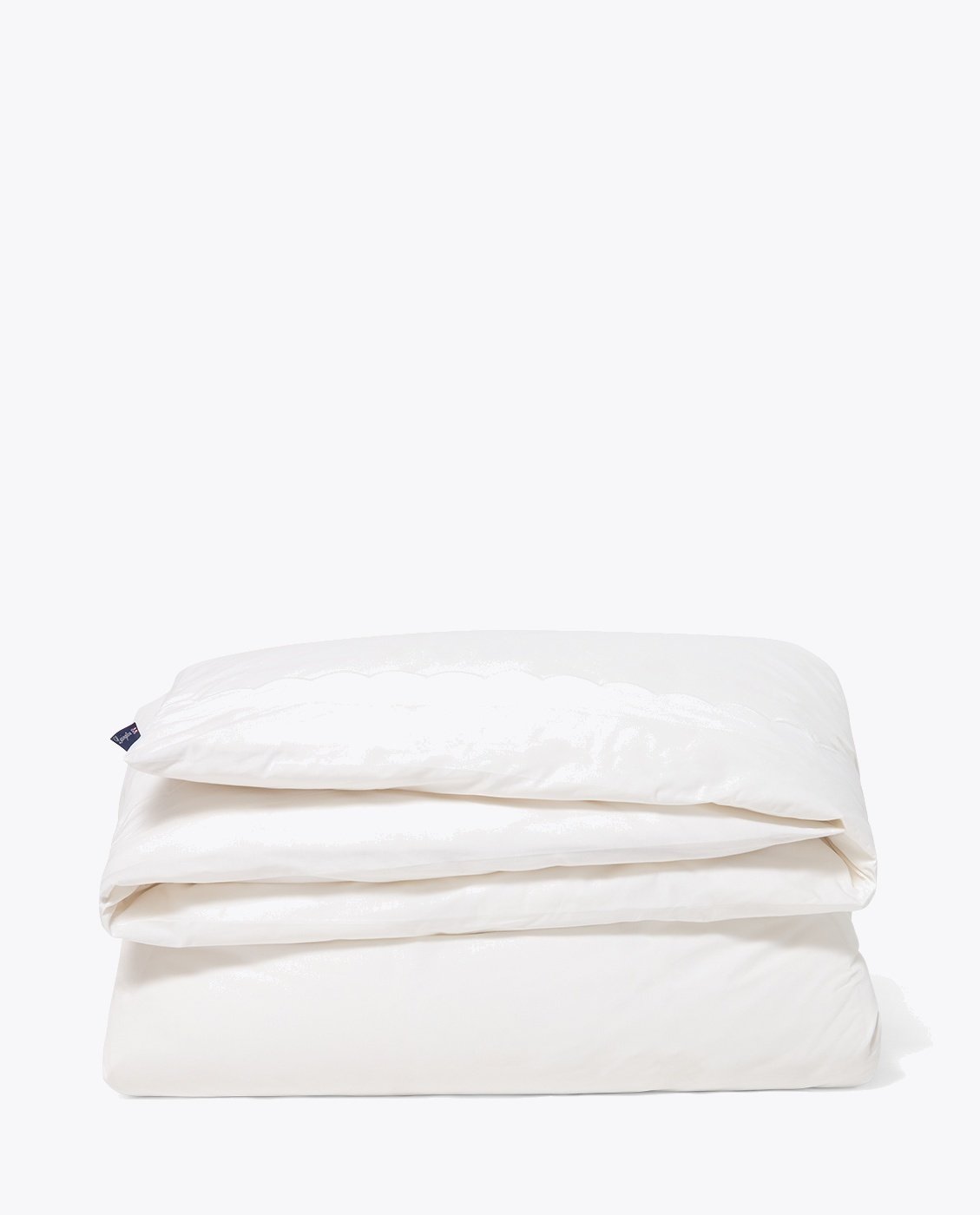 Lexington White Cotton Percale Scallop Wing Bed Set 140x200/50x70 White, 200x220