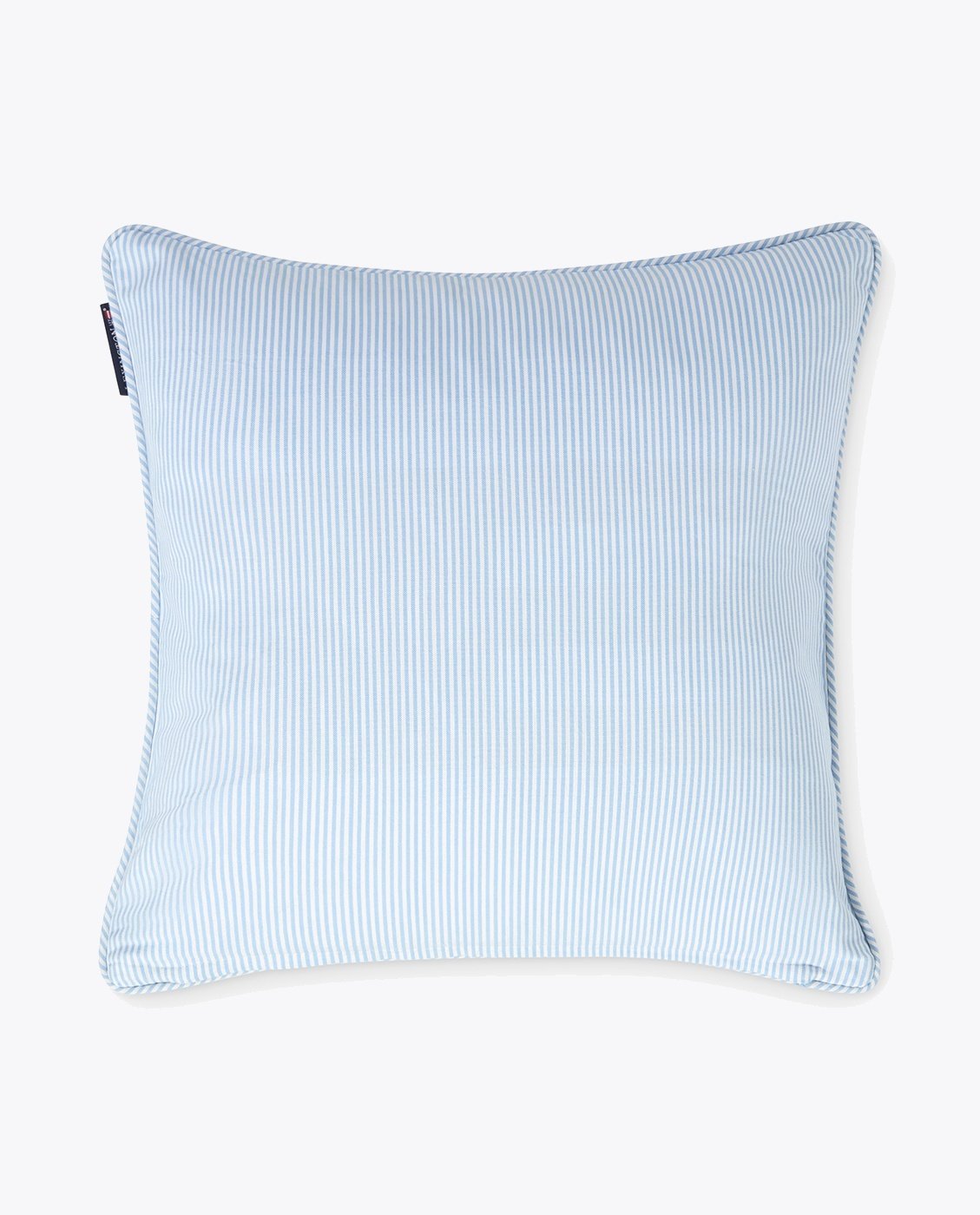 Lexington Blue/White Striped Organic Cotton Pillow Cover 50x50 Blå