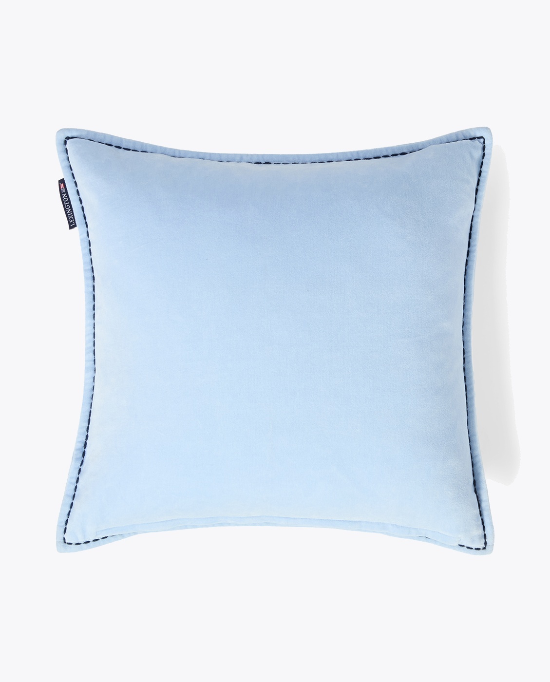 Lexington Blue Logo Organic Cotton Velvet Pillow Cover 50x50 Blå