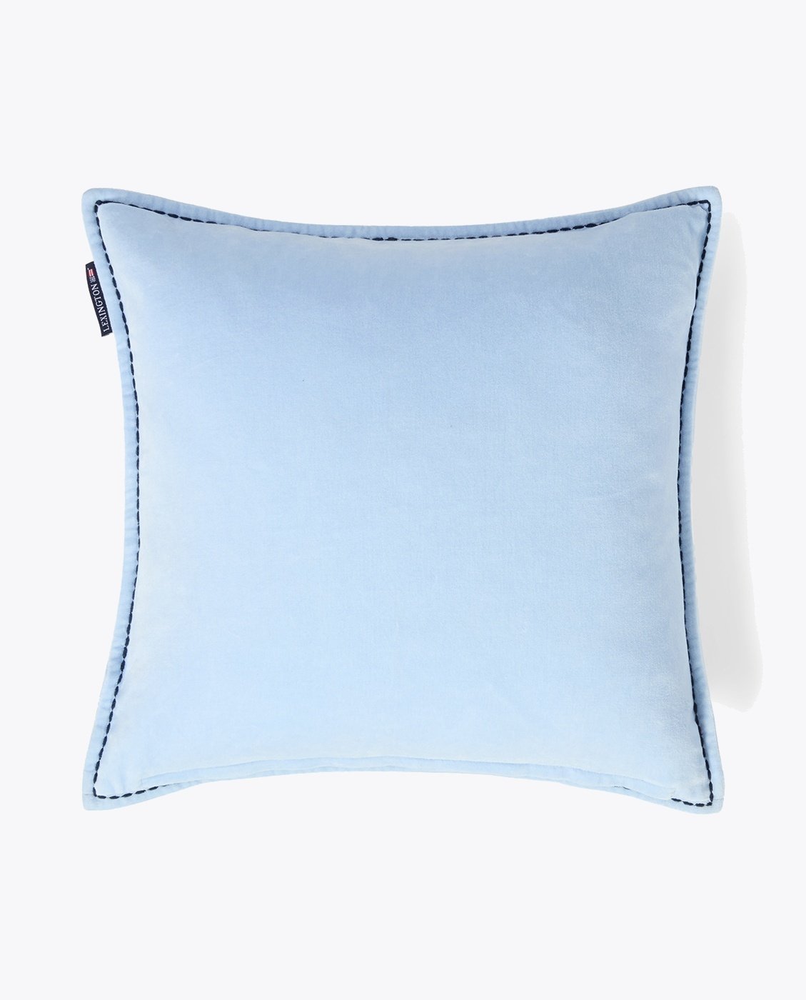 Lexington Blue Logo Organic Cotton Velvet Pillow Cover 50x50 Blå