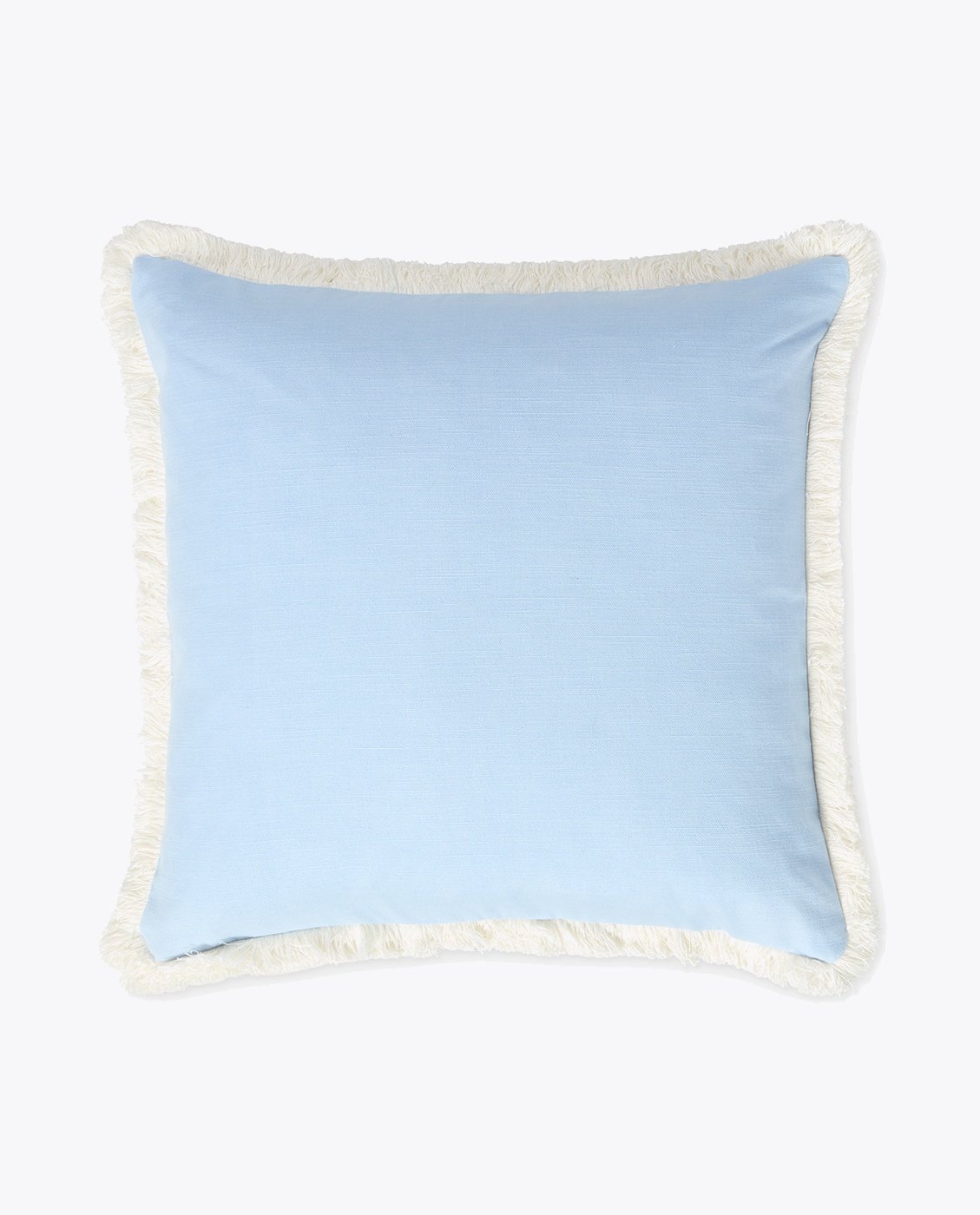 Lexington Linen/Cotton Fringe Pillow Cover 50x50 Blå