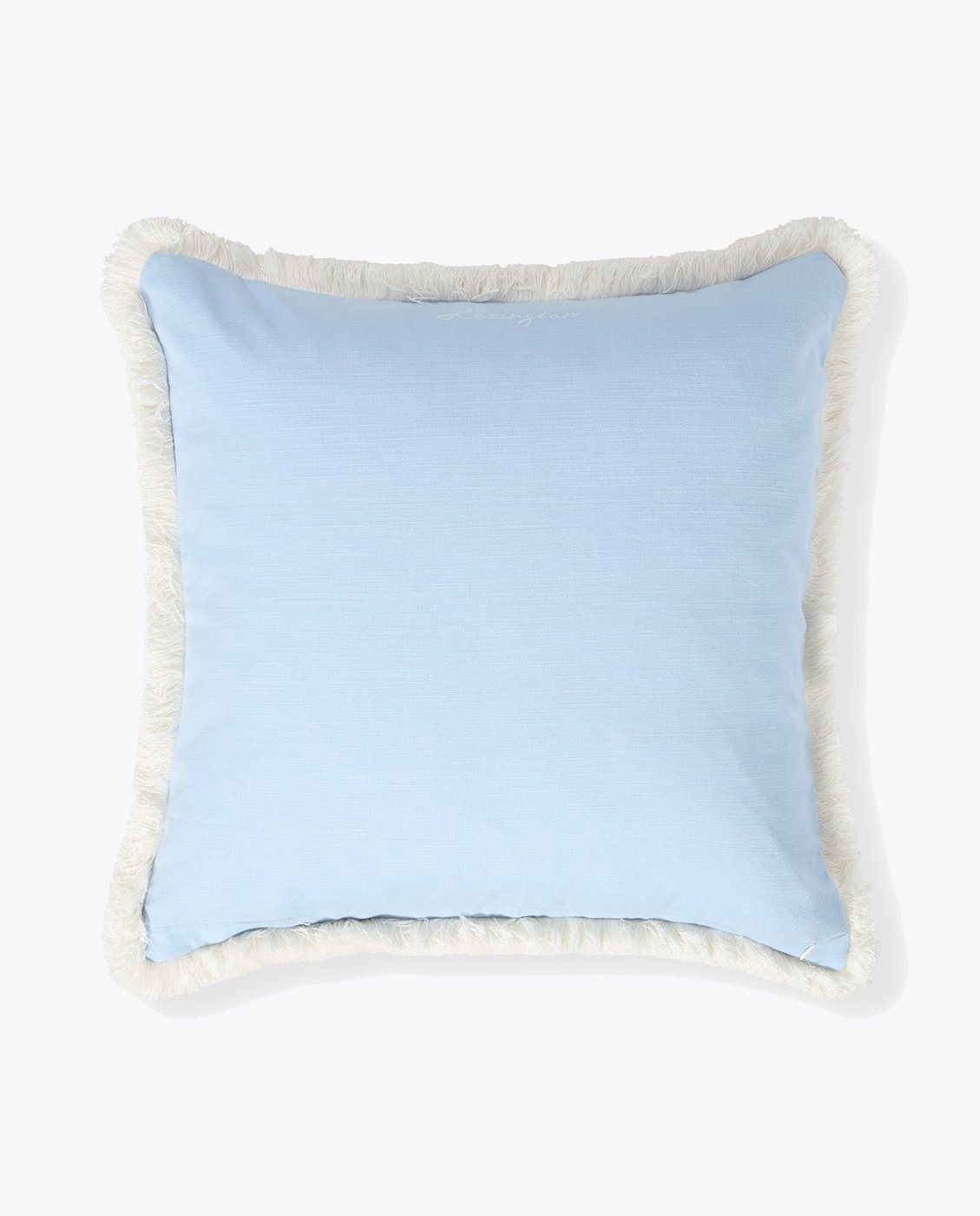 Lexington Linen/Cotton Fringe Pillow Cover 50x50 Blå