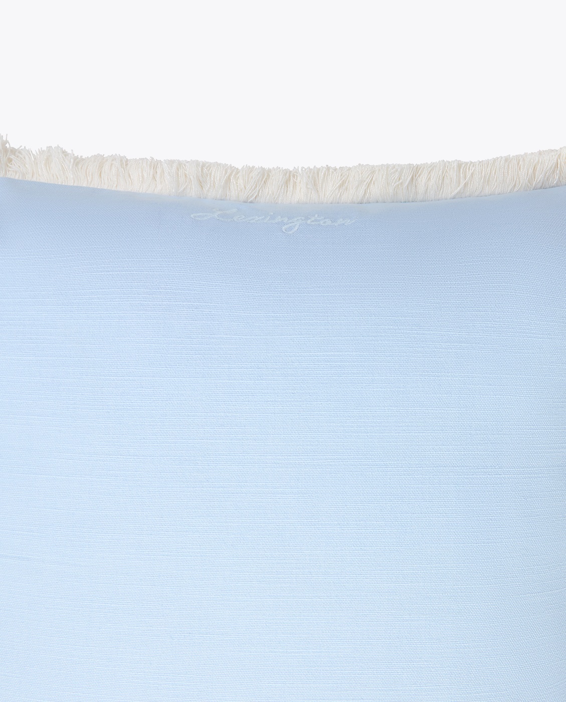 Lexington Linen/Cotton Fringe Pillow Cover 50x50 Blå
