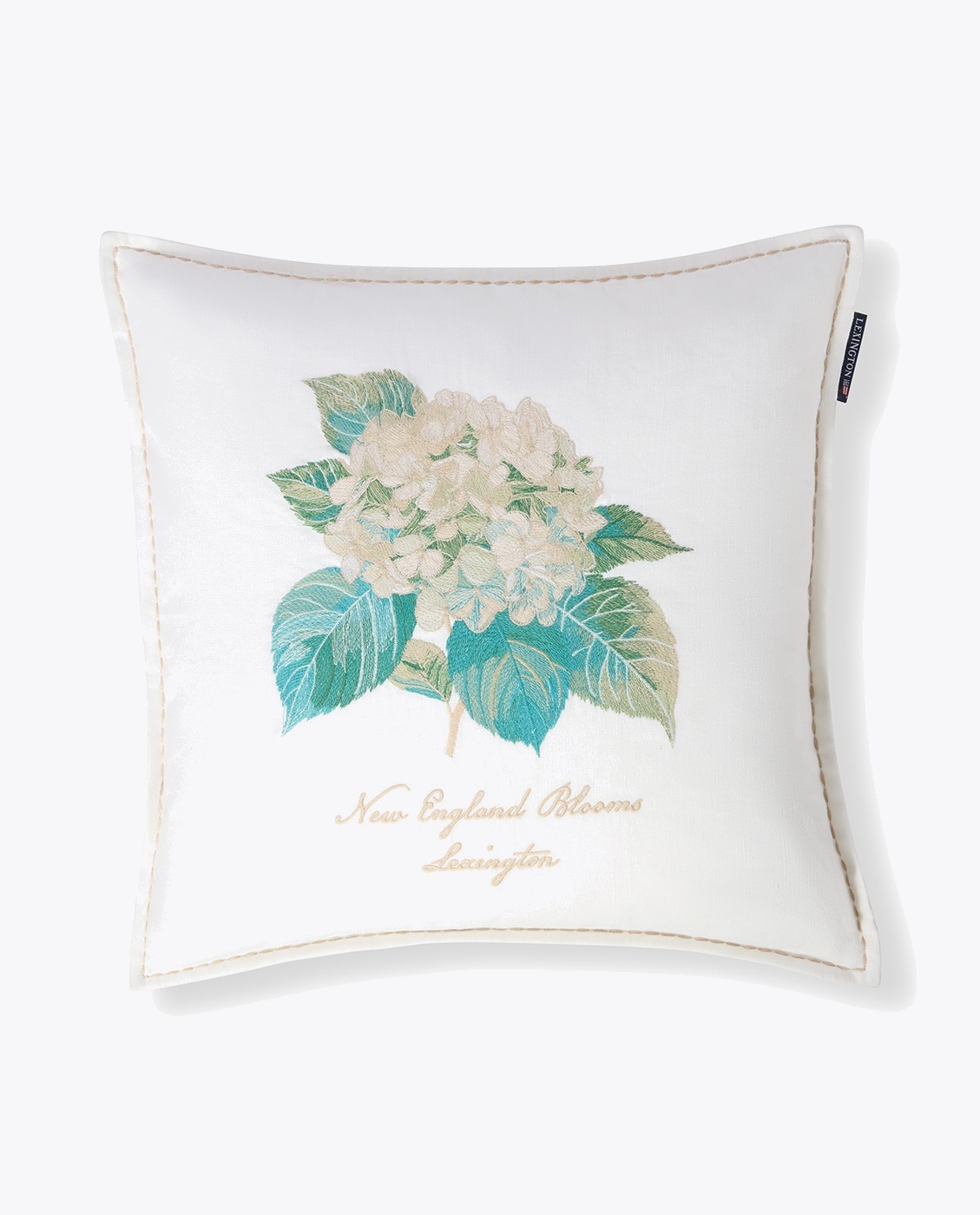 Lexington Floral Embroidered Linen/Cotton Pillow Cover 50x50 Flerfarget