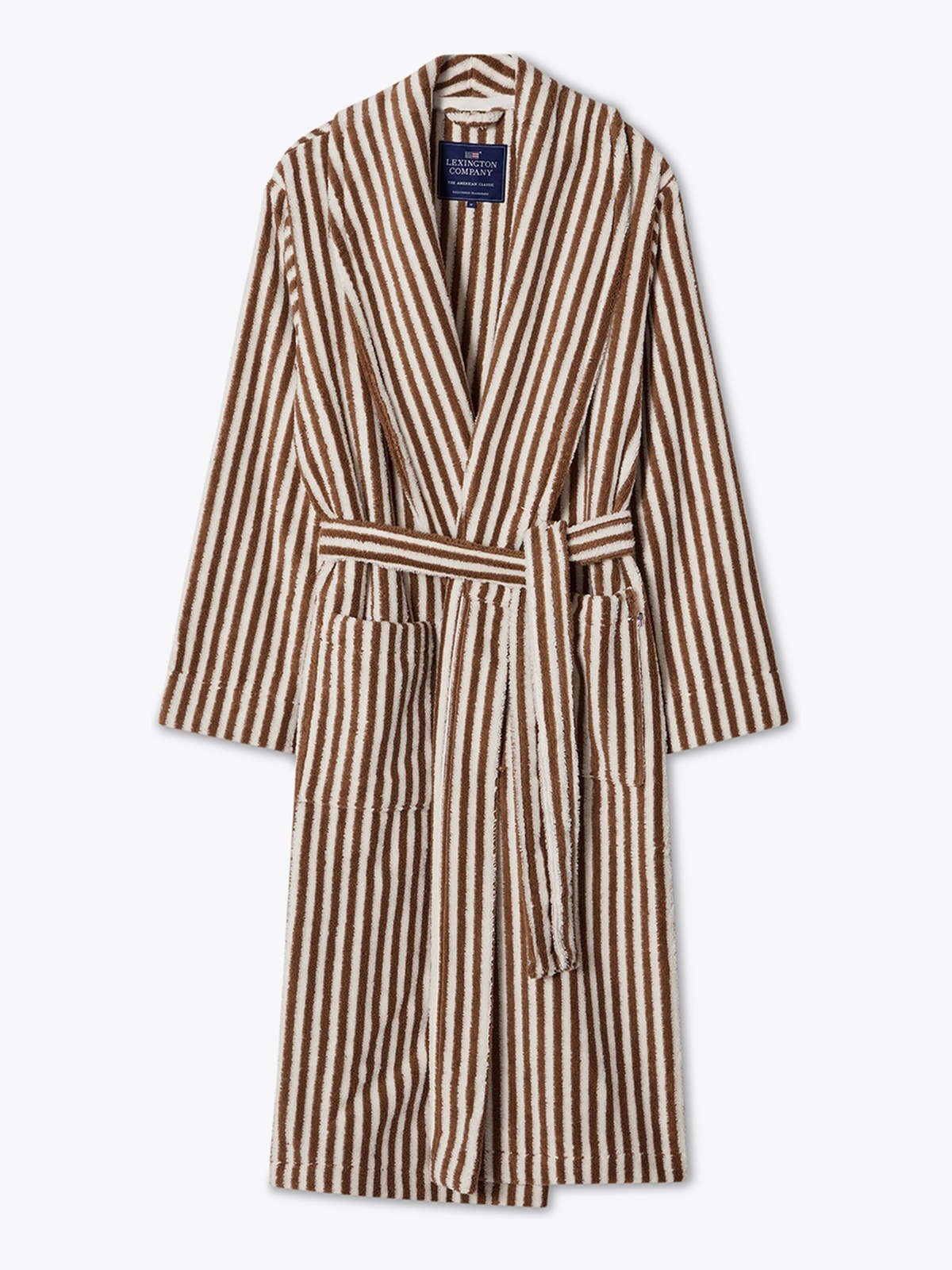 Lexington Quinn Cotton-Mix Hoodie Robe Brun