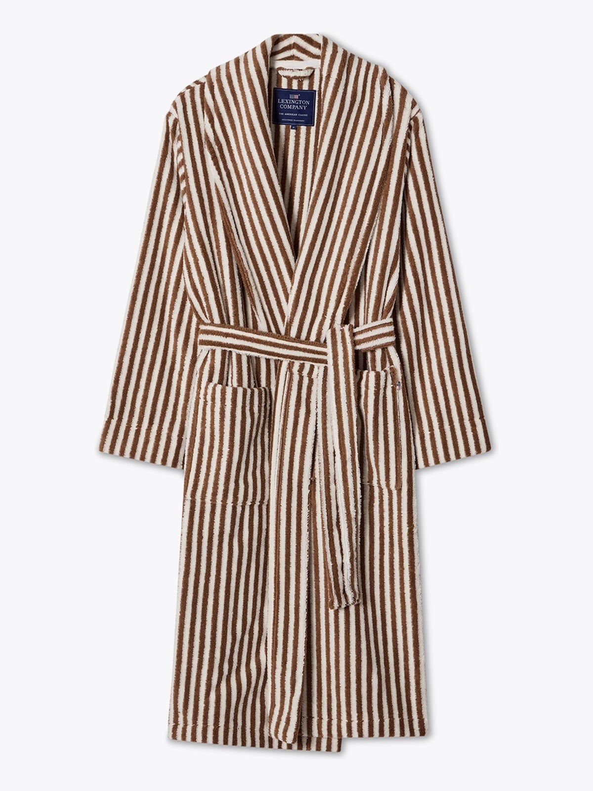 Lexington Quinn Cotton-Mix Hoodie Robe Brun