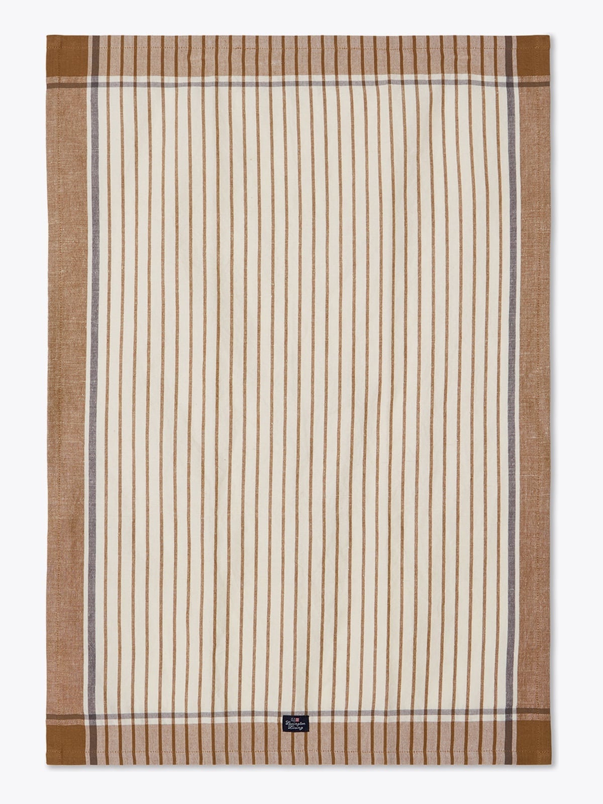 Lexington Striped Linen/Cotton Kitchen Towel 50x70 Brun