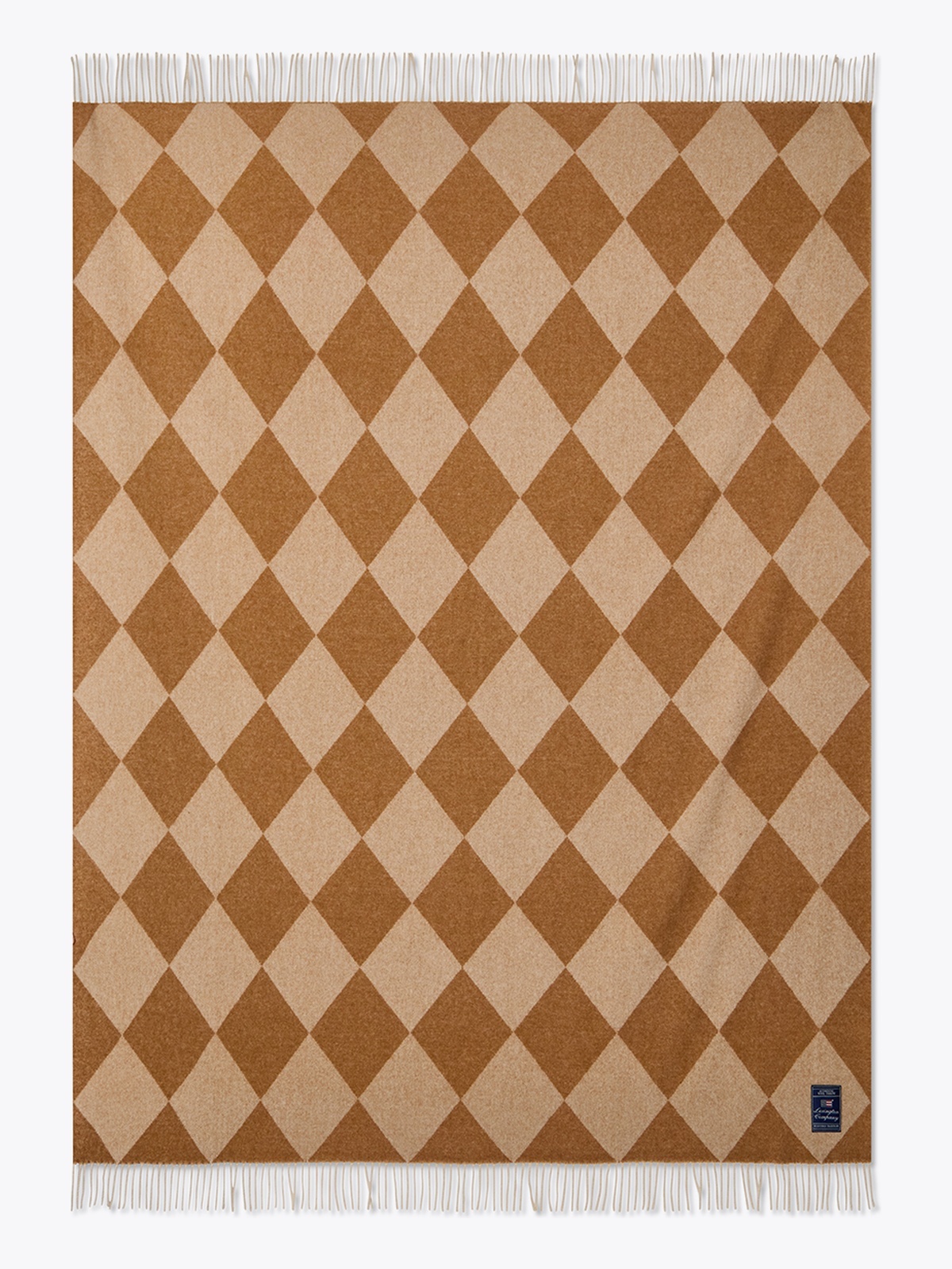 Lexington Argyle Recycled Wool Throw 130x170 Brun