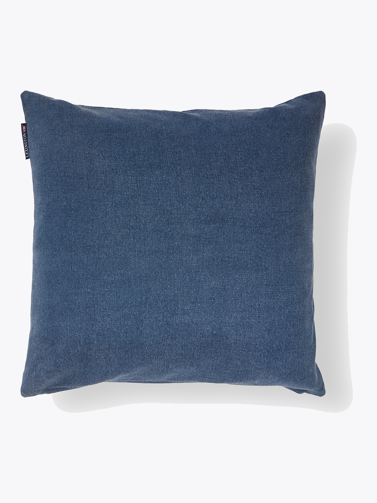 Lexington Logo Washed Organic Cotton Pillow Cover 50x50 Blå