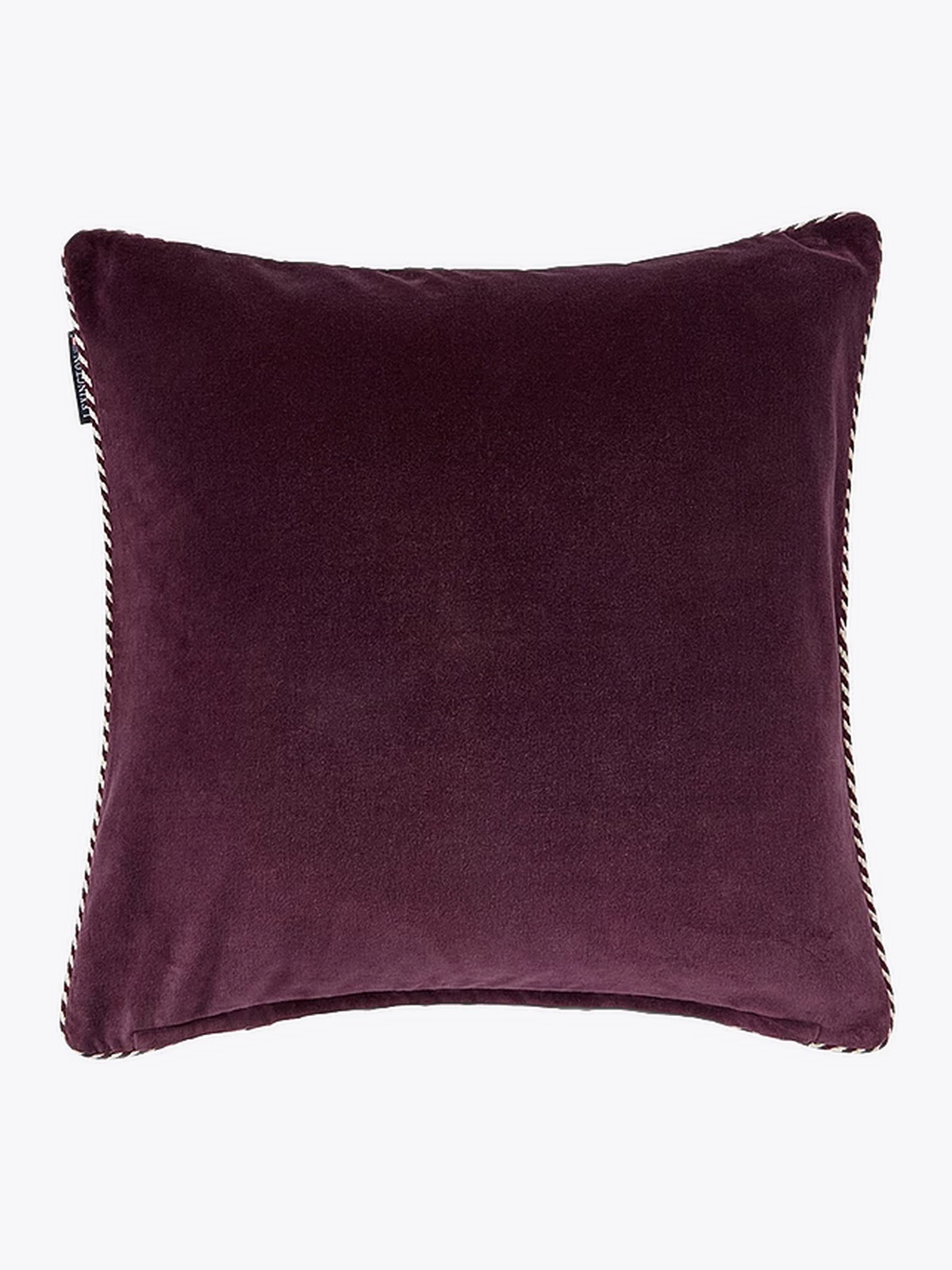 Lexington Library Organic Cotton Velvet Pillow Cover 50x50 Fig Light Beige