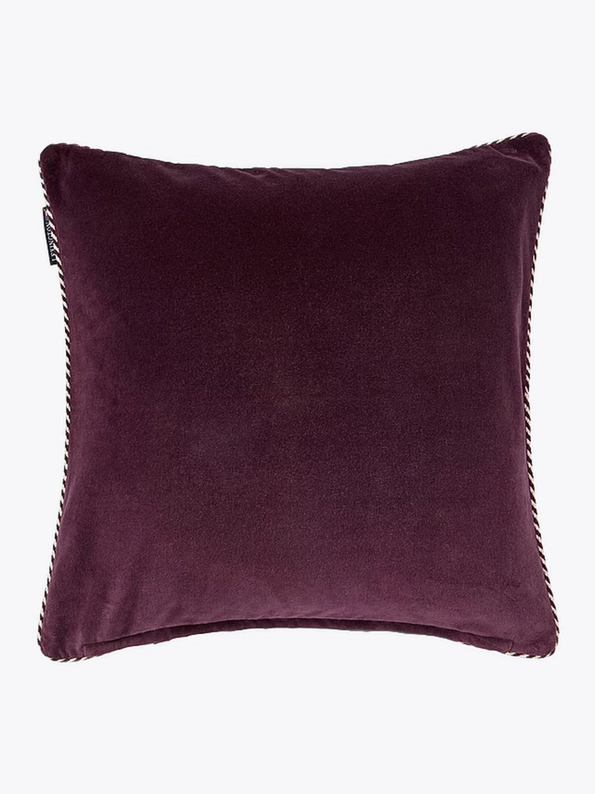 Lexington Library Organic Cotton Velvet Pillow Cover 50x50 Fig Light Beige