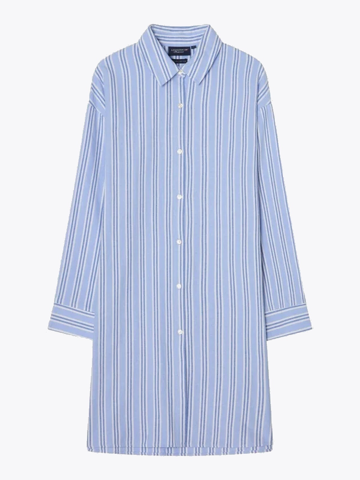 Lexington Flannel Nightshirt Blå/hvite striper
