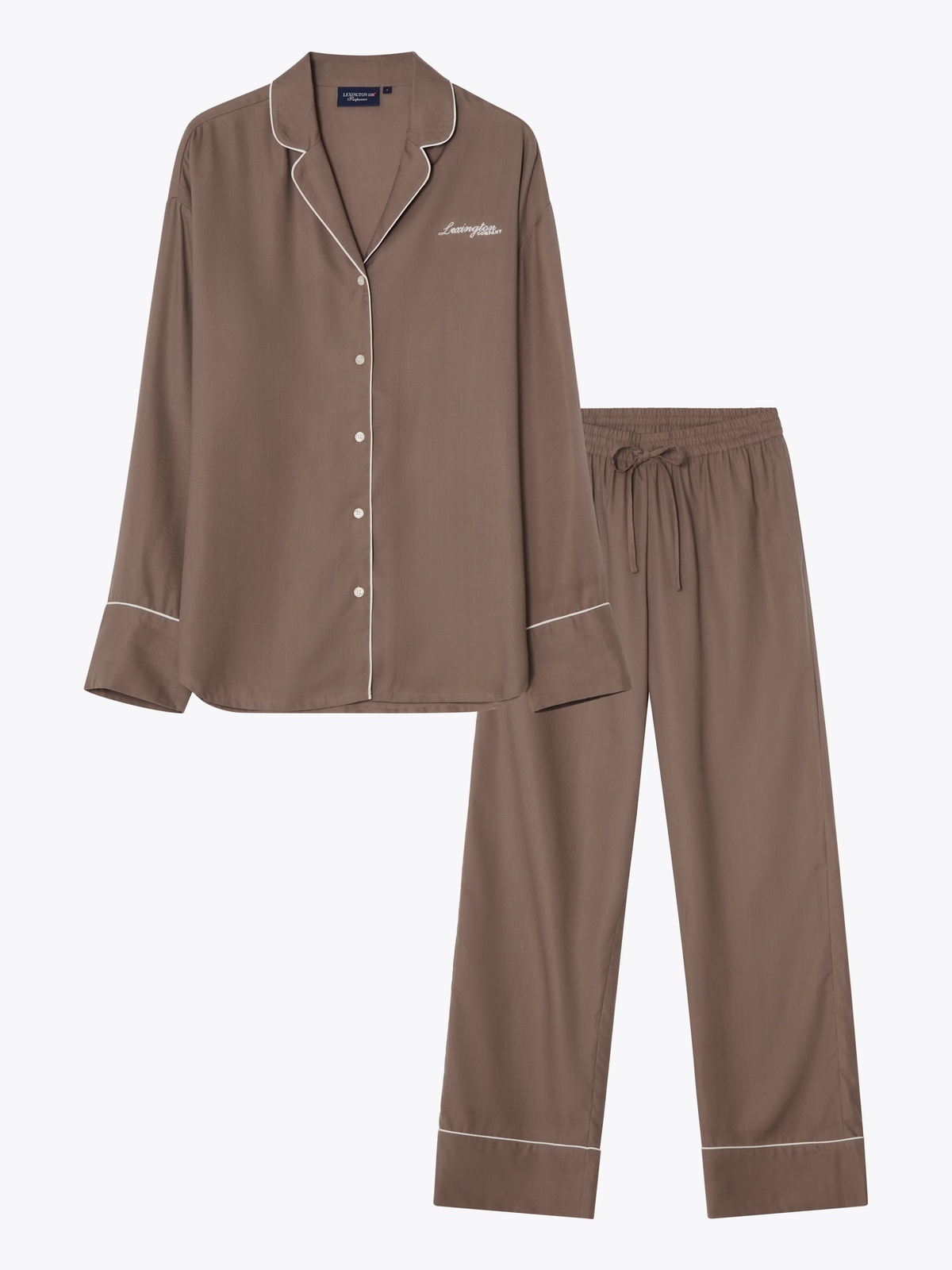 Lexington Lyocell Pajama Set Brun
