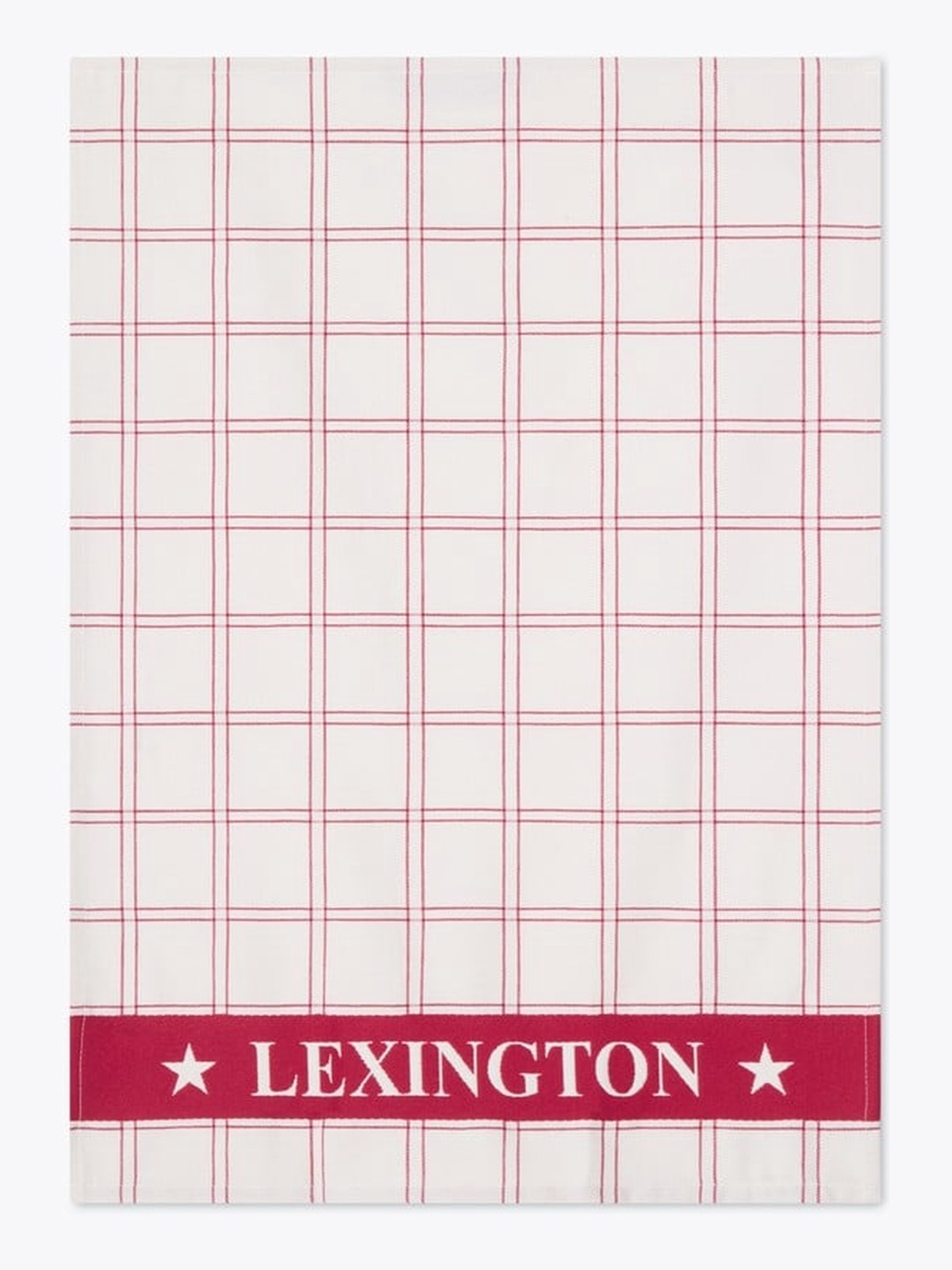 Lexington Cotton Jacquard Kitchen Towel 50x70 Set of 2 Rød / Hvit